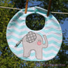 handmade baby elephant bib