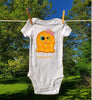 Polka dot monster girl snap bottom t-shirt