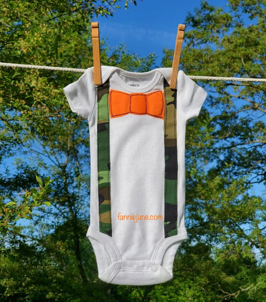 Camo baby snap bottom t-shirt/onesie